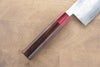 Kunihira VG1 Hammered Nakiri  165mm Shitan (ferrule: Red Pakka wood) Handle - Japannywholesale