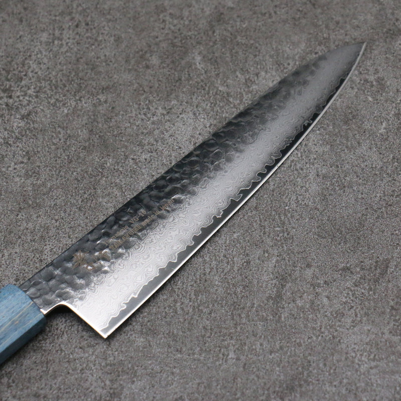 Sakai Takayuki VG10 33 Layer Damascus Gyuto Japanese Knife 210mm Stabilized wood Handle - Japannywholesale