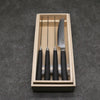 Shizu Set of 4 VG10 Damascus Steak Japanese Knife 130mm Black Pakka wood Handle - Japannywholesale