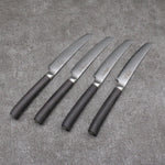 Shizu Set of 4 VG10 Damascus Steak Japanese Knife 130mm Black Pakka wood Handle - Japannywholesale