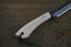 Tsukasa Hinoura Blue Steel Kurouchi Hunter Knife 105mm with Oak Handle - Japannywholesale