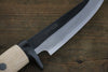 Tsukasa Hinoura White Steel Kurouchi Hunter Knife Japanese Chef Knife 130mm with Oak Handle - Japannywholesale