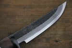 Tsukasa Hinoura White Steel Kurouchi Hunter Knife 130mm with Rose wood Handle - Japannywholesale