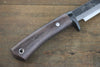 Tsukasa Hinoura White Steel Kurouchi Hunter Knife 130mm with Rose wood Handle - Japannywholesale