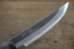 Tsukasa Hinoura White Steel Kurouchi Hunter Knife 130mm with Rose wood Handle - Japannywholesale