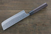 Yoshimi Kato Silver Steel No.3 Hammered Nakiri Japanese Chef Knife 165mm - Japannywholesale