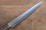 Sakai Takayuki 45 Layer Damascus Japanese Chef's Knife Sujihiki 240mm & Santoku 180mm Set with Shitan Handle - Japannywholesale