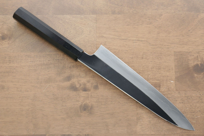 Sakai Kikumori VG10 Mirrored Finish Gyuto  210mm Ebony Wood Handle - Japannywholesale