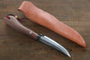 Tsukasa Hinoura White Steel Kurouchi Hunter Knife 105mm with Rose wood Handle - Japannywholesale