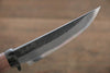 Tsukasa Hinoura White Steel Kurouchi Hunter Knife 105mm with Rose wood Handle - Japannywholesale