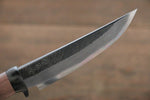 Tsukasa Hinoura White Steel Kurouchi Hunter Knife 105mm with Rose wood Handle - Japannywholesale