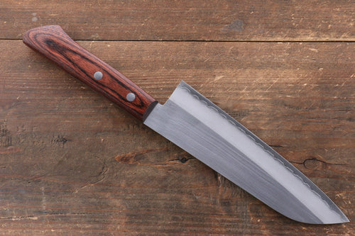 Kunihira VG1 Migaki Finished Santoku  170mm Mahogany Handle - Japannywholesale