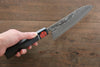 Shigeki Tanaka SG2 Damascus Santoku  165mm Ebony Wood Handle - Japannywholesale