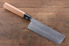 Kunihira Tanryu VG1 Damascus Nakiri  165mm Walnut Handle - Japannywholesale