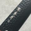 Sakai Takayuki Kurokage VG10 Hammered Teflon Coating Santoku Japanese Knife 170mm Rosewood Handle - Japannywholesale