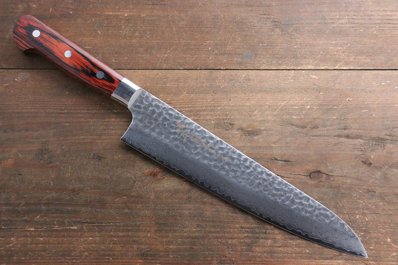 Sakai Takayuki VG10 33 Layer Damascus  Sujihiki 240mm, Gyuto 210mm, Santoku 180mm & Petty 120mm Set - Japannywholesale