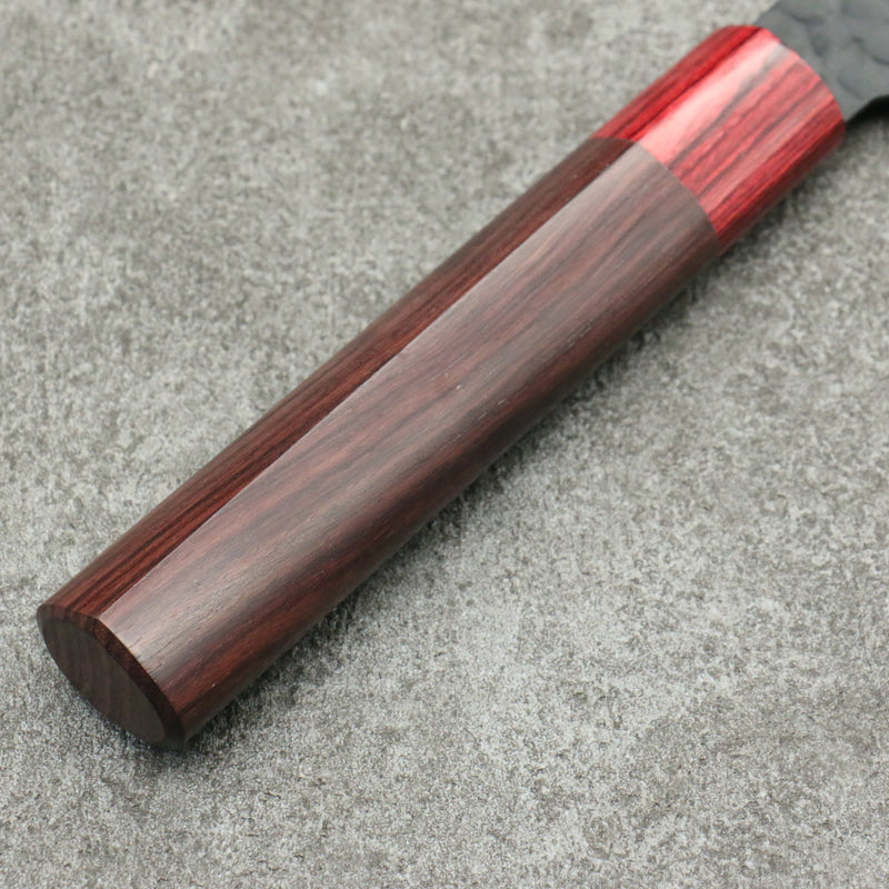 Sakai Takayuki Kurokage VG10 Hammered Teflon Coating Santoku Japanese Knife 170mm Rosewood Handle - Japannywholesale