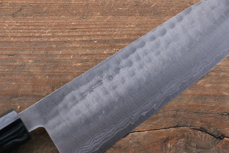 Kunihira Tanryu VG1 Damascus Santoku  170mm Walnut Handle - Japannywholesale