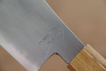 Jikko Fujisan Blue Steel No.2 Santoku  180mm Oak Handle - Japannywholesale