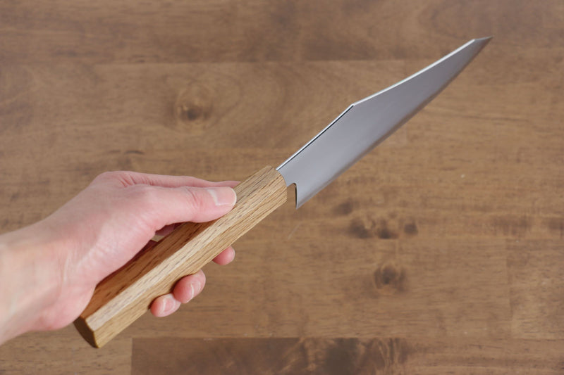 Jikko Fujisan Blue Steel No.2 Santoku  180mm Oak Handle - Japannywholesale