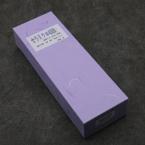 Imanishi Ceramic H25 series (With Stand) Sharpening Stone  #4000 205mm x 75mm x 25mm - Japannywholesale