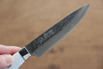 Kazuo Nomura VG10 Damascus Petty-Utility  100mm White Stone Handle - Japannywholesale