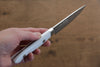 Kazuo Nomura VG10 Damascus Petty-Utility  100mm White Stone Handle - Japannywholesale