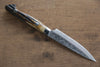 Kazuo Nomura VG10 Damascus Petty-Utility  100mm Yellow Cow Bone Handle - Japannywholesale