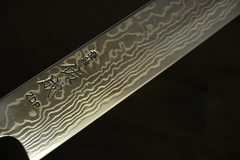 Sukenari ZDP189 Damascus Sujihiki  270mm Shitan Handle - Japannywholesale