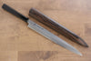 Sakai Takayuki Chef Series Silver Steel No.3 Yanagiba  300mm Ebony Wood Handle with Persimmon Sheath - Japannywholesale