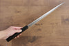 Sakai Takayuki Chef Series Silver Steel No.3 Yanagiba  300mm Ebony Wood Handle with Persimmon Sheath - Japannywholesale