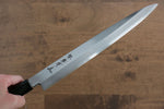 Sakai Takayuki Chef Series Silver Steel No.3 Yanagiba  270mm Ebony Wood Handle with Persimmon Sheath - Japannywholesale