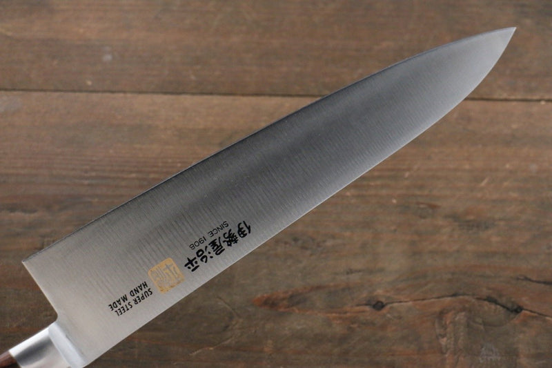 Iseya Molybdenum Gyuto  210mm Mahogany Pakka wood Handle - Japannywholesale