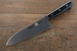 Iseya Molybdenum Steel petty Knife 150mm & Santoku Knife 180mm with Black Packer wood Handle Set - Japannywholesale