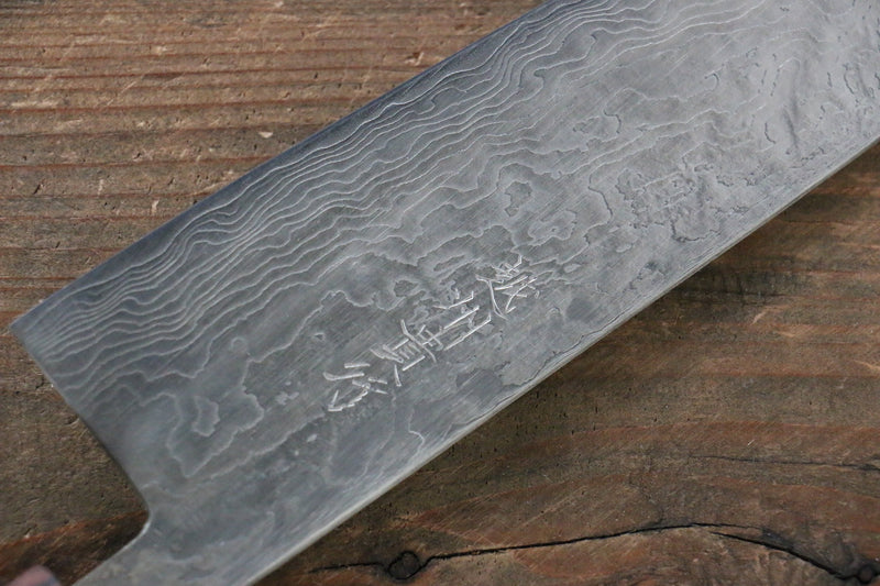 Takayuki Iwai VG10 Damascus Santoku  165mm Honduras Handle - Japannywholesale