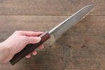 Takayuki Iwai VG10 Damascus Santoku  165mm Honduras Handle - Japannywholesale