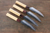 Sakai Takayuki VG10 33 Layer Damascus Steak  120mm with Keyaki Handle(Japanese Elm)  Set of 4 - Japannywholesale