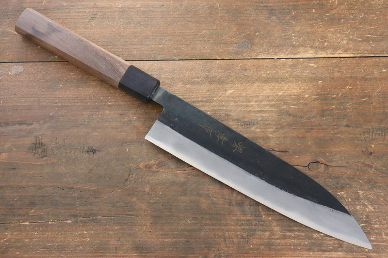 Zakuri 100mm Blue #2 Kurouchi Damascus Utility Knife - Japanese Knife  Imports