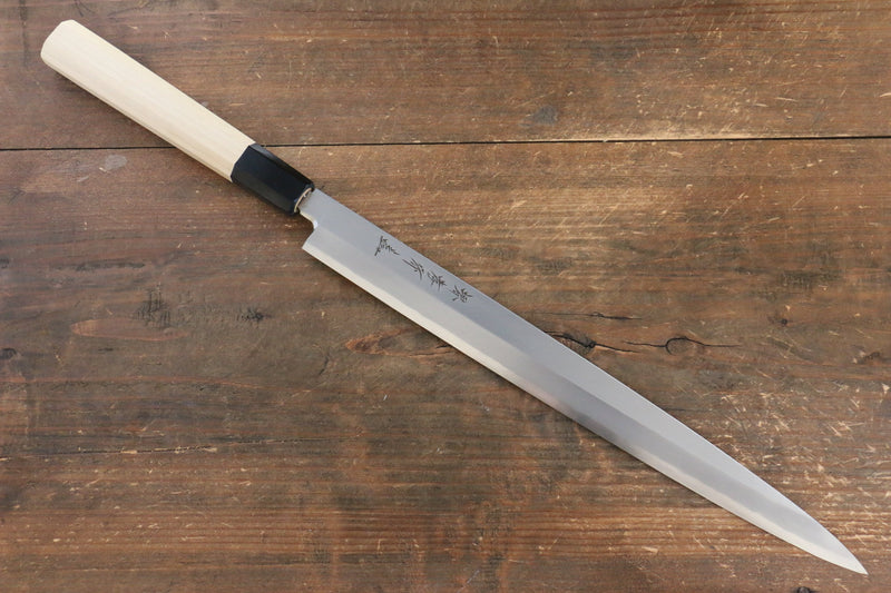 Sakai Takayuki Chef Series Silver Steel No.3 Fuguhiki  300mm Magnolia Handle - Japannywholesale