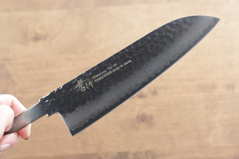 Sakai Takayuki VG10 33 Layer Damascus Santoku  170mm(Blade only) - Japannywholesale