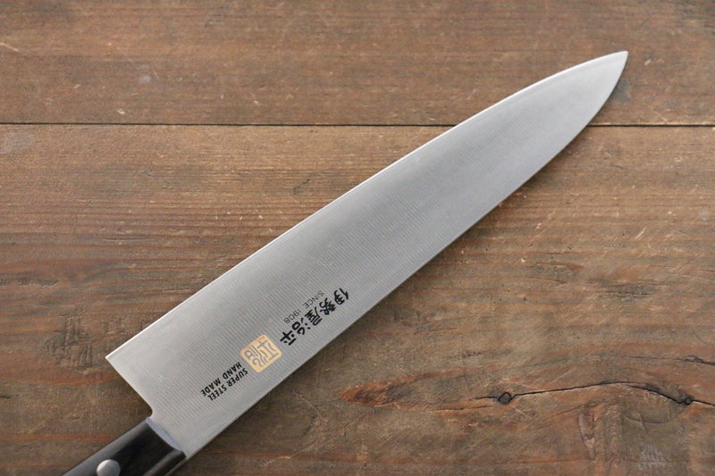 Iseya Molybdenum Gyuto  210mm Black Pakka wood Handle - Japannywholesale