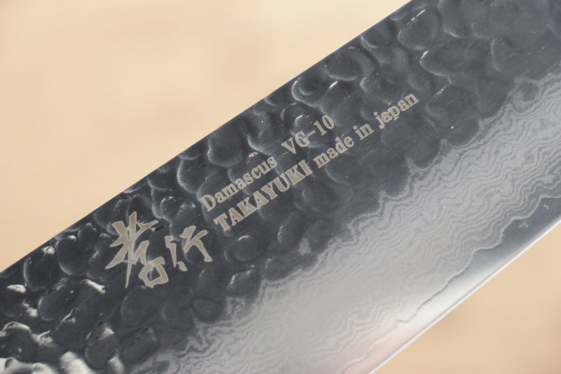 Sakai Takayuki VG10 33 Layer Damascus Kengata Gyuto  190mm(Blade only) - Japannywholesale