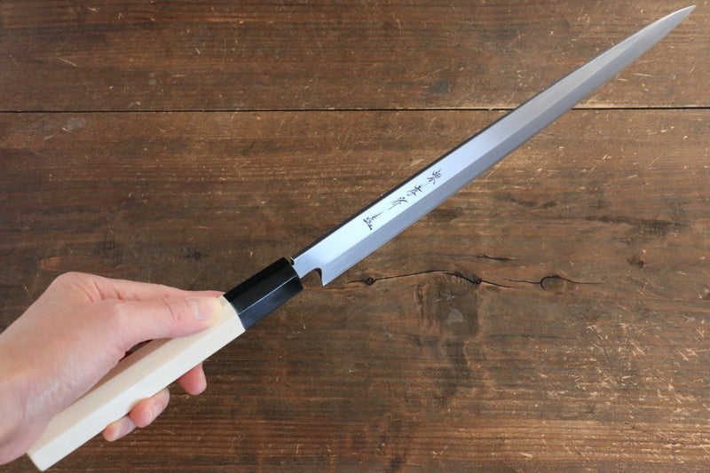 Sakai Takayuki Chef Series Silver Steel No.3 Fuguhiki  270mm Magnolia Handle - Japannywholesale