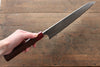 Yoshimi Kato Blue Super Nashiji Gyuto  240mm with Red Honduras Handle - Japannywholesale