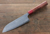 Yoshimi Kato Blue Super Nashiji Santoku  170mm with Red Honduras Handle - Japannywholesale