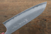 Yoshimi Kato Blue Super Nashiji Santoku  170mm with Red Honduras Handle - Japannywholesale