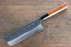 Yoshimi Kato Blue Super Kurouchi Nakiri  165mm with Lacquered Handle with Saya - Japannywholesale