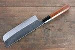 Yoshimi Kato Blue Super Kurouchi Nakiri  165mm with Lacquered Handle with Saya - Japannywholesale