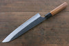 Yoshimi Kato Blue Super Kurouchi Gyuto  240mm with Lacquered Handle with Saya - Japannywholesale