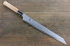 Sakai Takayuki Homura Hien Blue Steel No.2 Kengata Yanagiba  300mm Yew Tree Handle - Japannywholesale